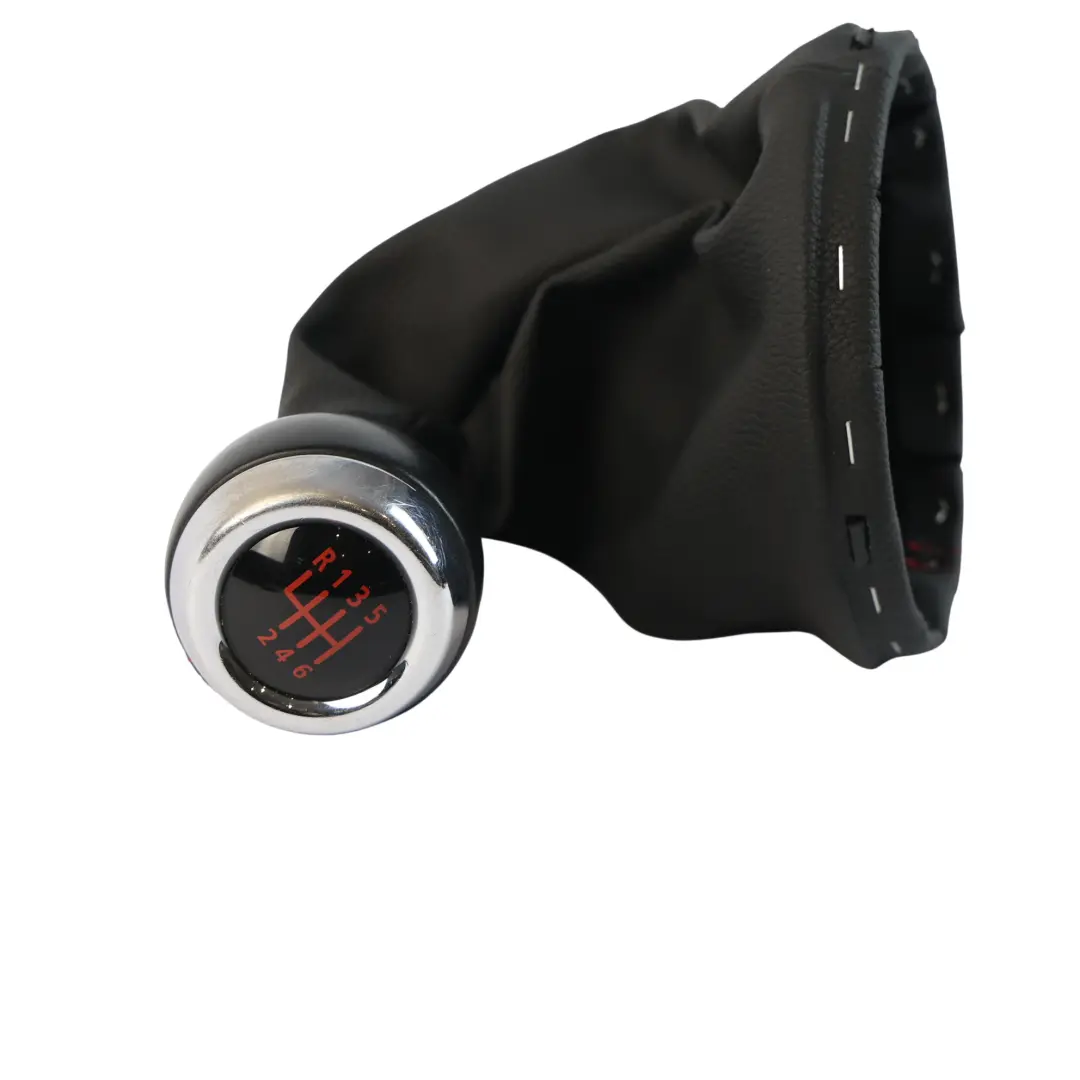 Pommeau Vitesse Soufflet Cuir Rouge 6 Vitesses pour Mini R56 JCW à propos du numéro de pièce 7587887 Mini R56 JCW Pommeau Vitesse Soufflet Cuir Rouge 6 Vitesses - SKU 7587887-1 - Numéro de pièce 7587887