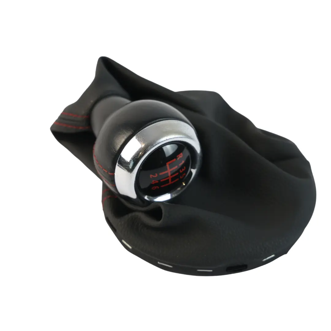 Mini R56 JCW Copertura Leva Cambio Pelle Cuciture Rosse 6 Marce - SKU 7587887-1 - Numero di parte 7587887