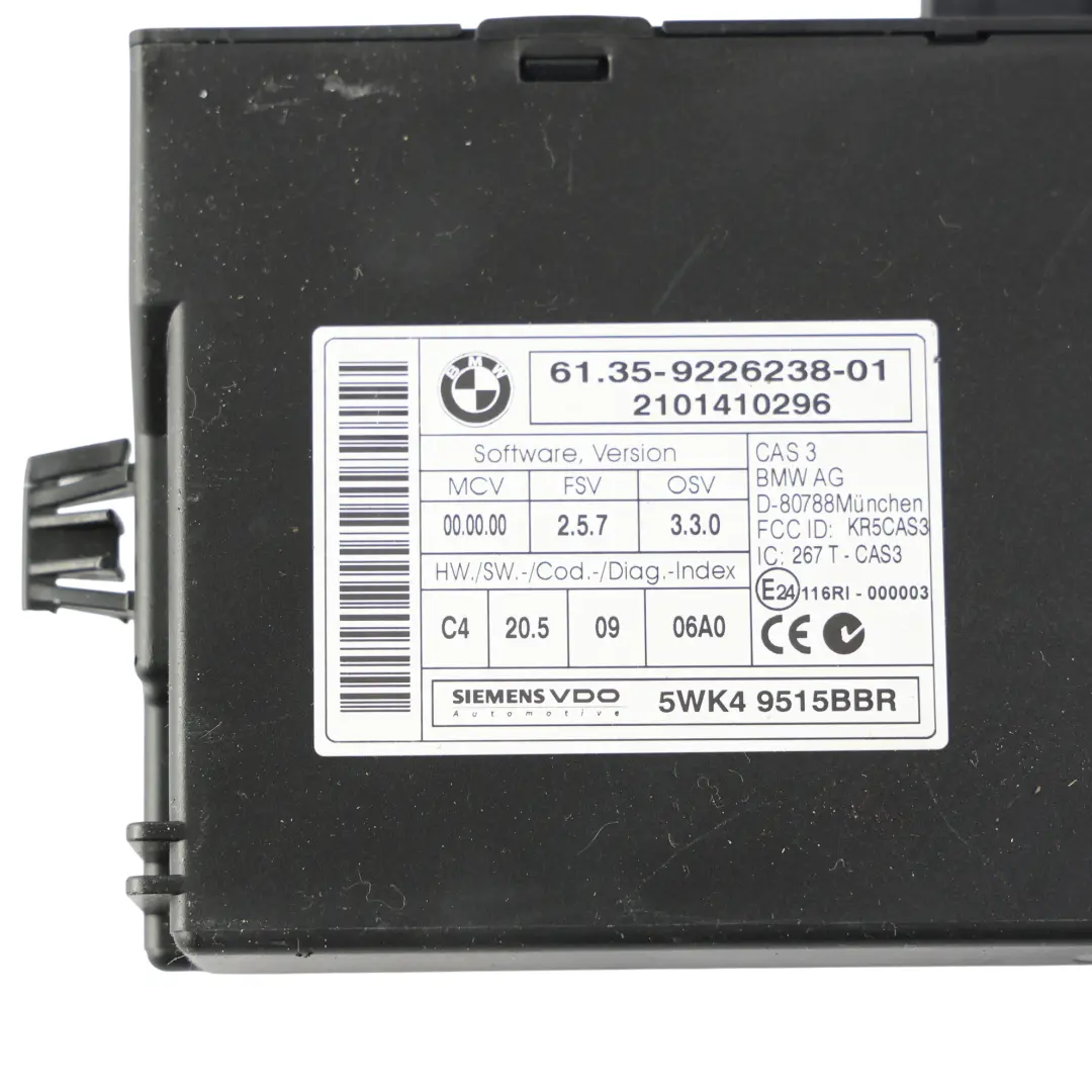 Mini R56 R57 LCI N16 1.6 122HP Kit ECU Motor DME Automático CAS3 - SKU 7607685-7 - Número de pieza 7607685