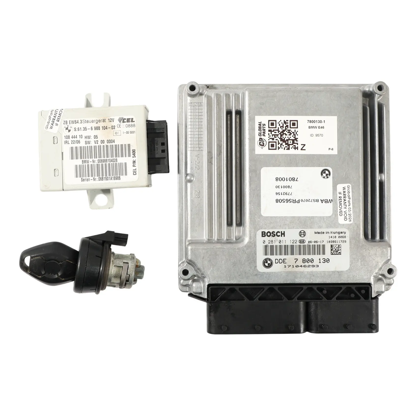 BMW E46 Sterownik Silnika ECU DDM EWS KIT 320Cd M47N 150 HP Diesel 7800130