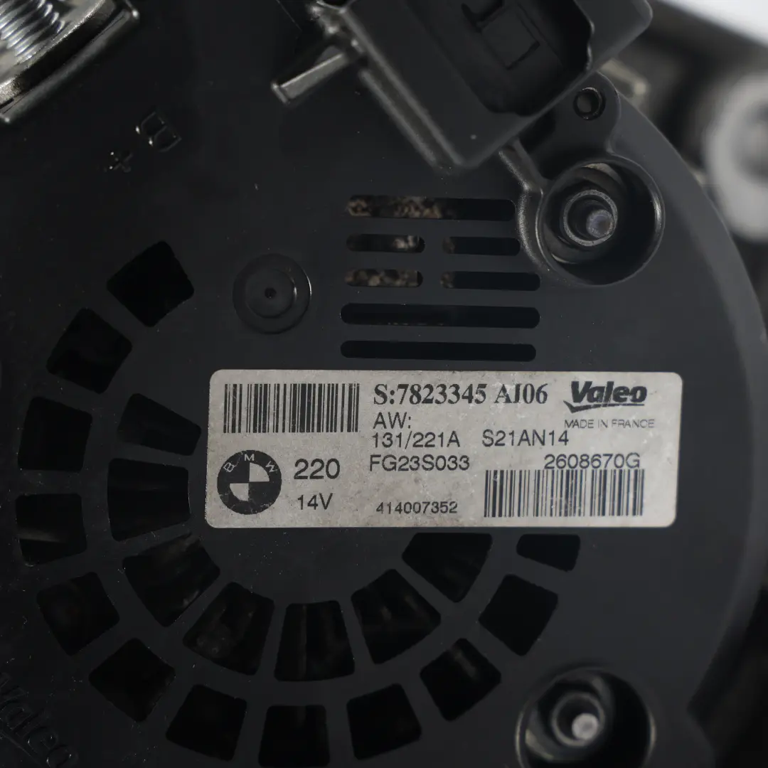 BMW X5 F15 F20 F21 F22 F30 F31 Alternatore Generatore 14V N47N Diesel - SKU 7823345 - Numero di parte 7823345