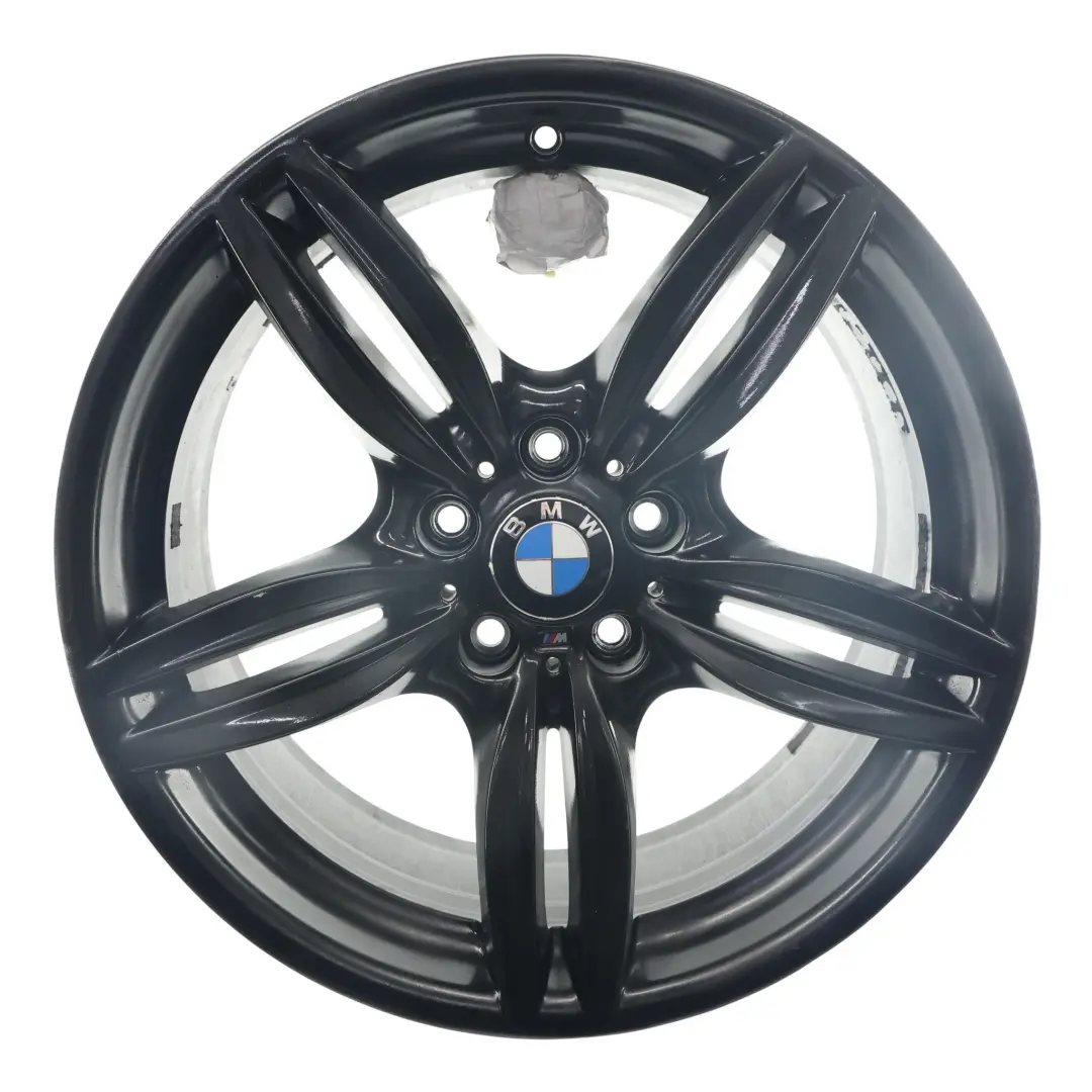 BMW F10 F11 F12 Cerchio anteriore lega nera 19" 8,5J M Doppie razze 351 - SKU 7842652-4 - Numero di parte 7842652