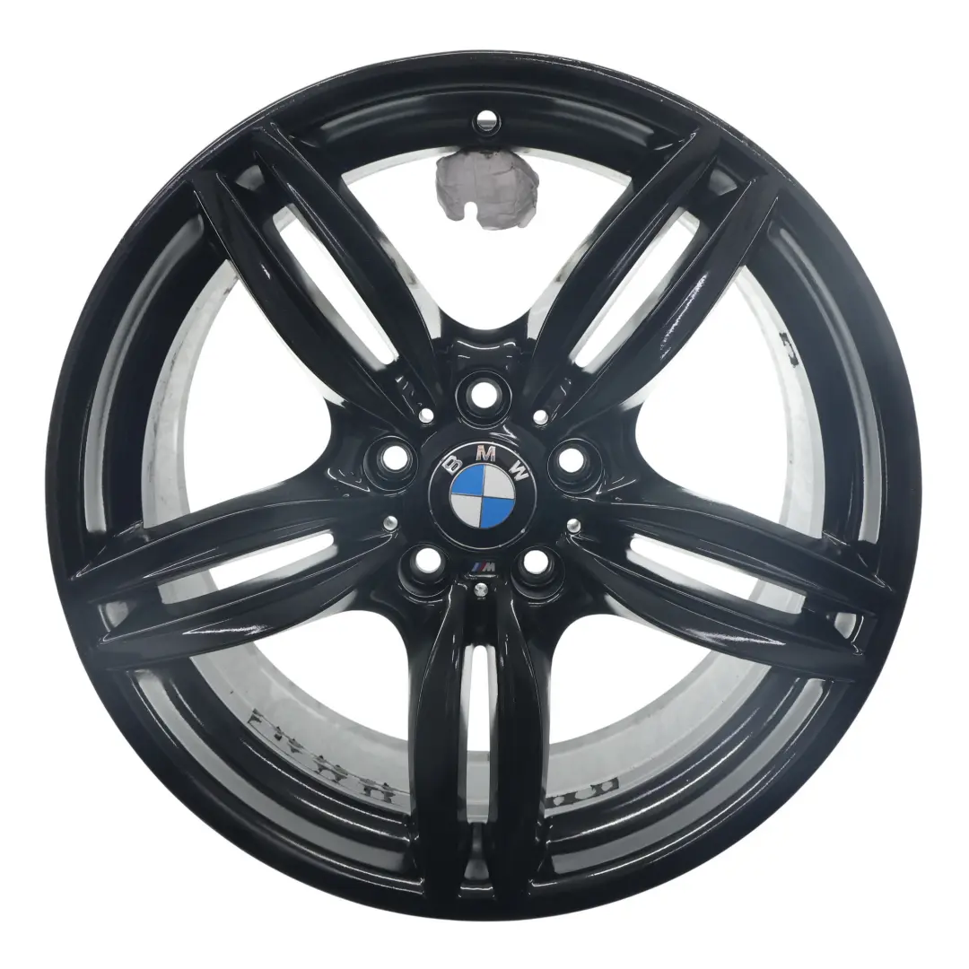BMW F10 F12 Black Rear Wheel Alloy Rim M Double Spoke 351 9J 19" ET:44 - SKU 7842653-4 - Part number 7842653