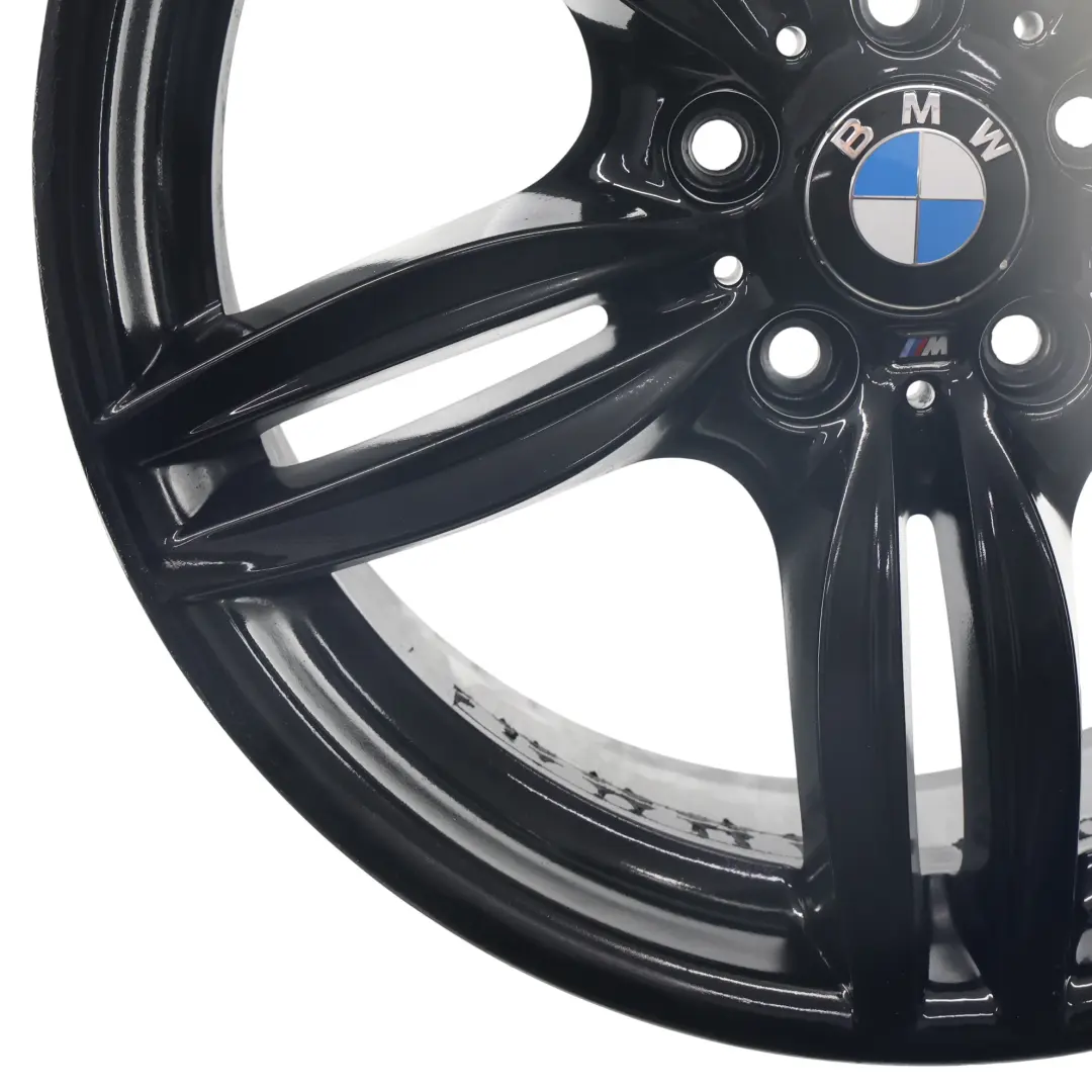 BMW F10 F12 Black Rear Wheel Alloy Rim M Double Spoke 351 9J 19" ET:44 - SKU 7842653-4 - Part number 7842653