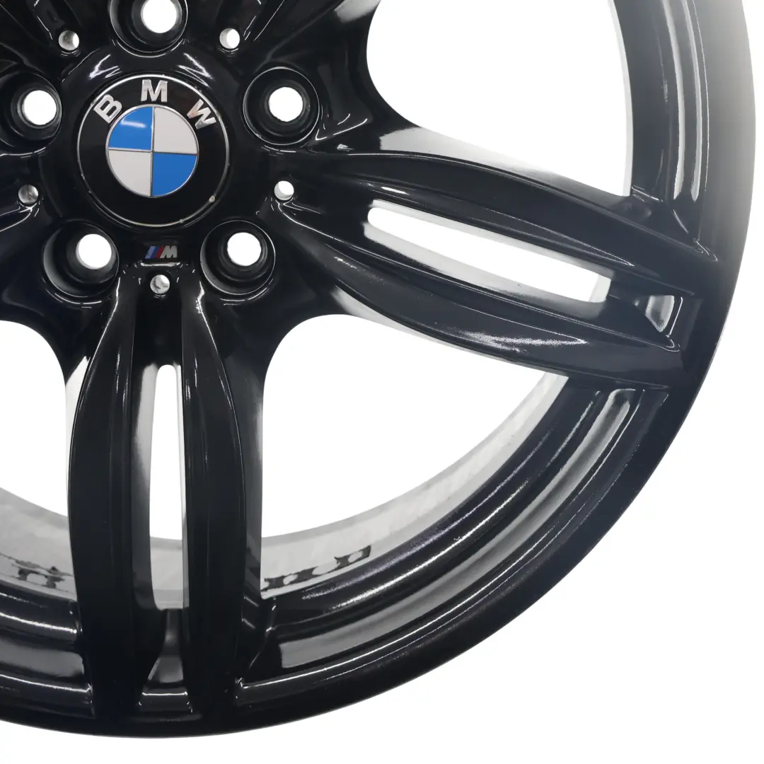 Alloy Rim M Double Spoke 351 9J 19" ET:44 to BMW F10 F12 Black Rear Wheel with Part number 7842653 BMW F10 F12 Black Rear Wheel Alloy Rim M Double Spoke 351 9J 19" ET:44 - SKU 7842653-4 - Part number 7842653