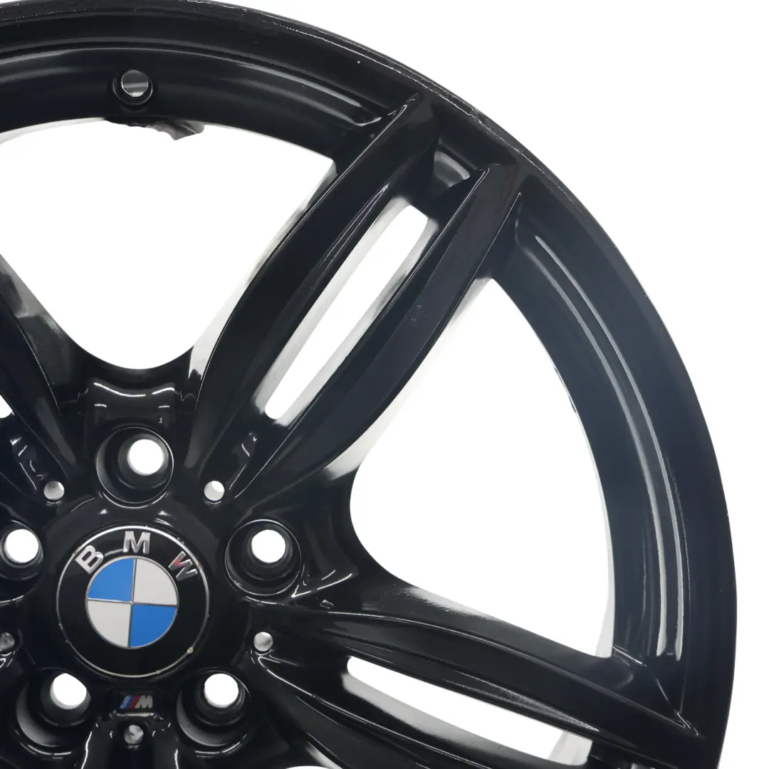 Alloy Rim M Double Spoke 351 9J 19" ET:44 to BMW F10 F12 Black Rear Wheel with Part number 7842653 BMW F10 F12 Black Rear Wheel Alloy Rim M Double Spoke 351 9J 19" ET:44 - SKU 7842653-4 - Part number 7842653
