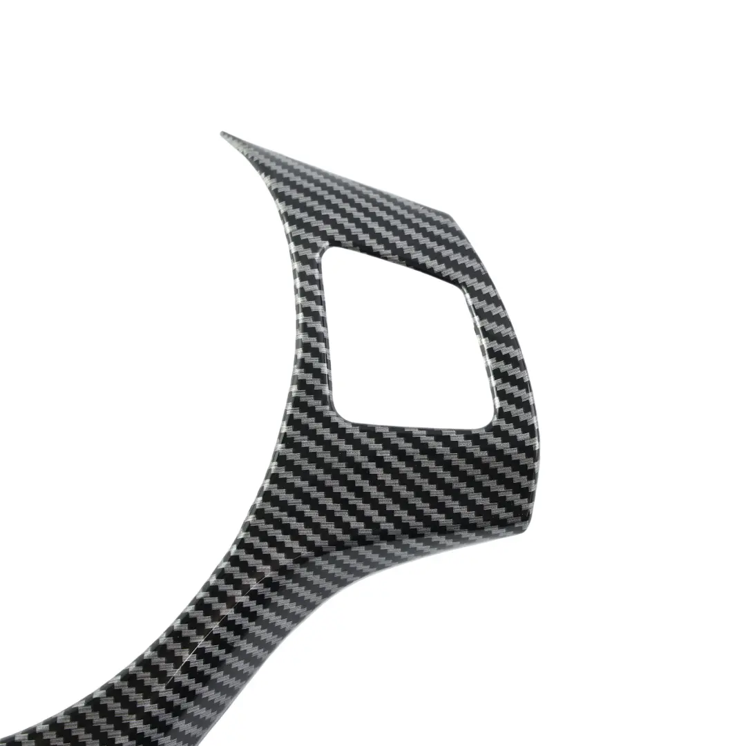 Steering Wheel Cover Trim Carbon Look to BMW E82 E87 LCI E91 E92 E92 LCI E93 LCI with Part number 7845527 BMW E82 E87 LCI E91 E92 E92 LCI E93 LCI Steering Wheel Cover Trim Carbon Look - SKU 7845527-6 - Part number 7845527