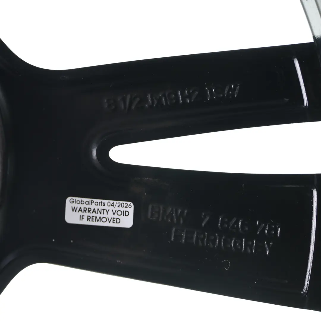 Alloy Wheel Rim 19" 8,5J ET:47 M Styling 442 to BMW F30 F31 F32 Rear Black with Part number 7846781 BMW F30 F31 F32 Rear Black Alloy Wheel Rim 19" 8,5J ET:47 M Styling 442 - SKU 7846781-11 - Part number 7846781