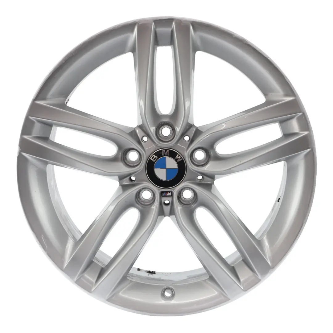 BMW F20 F21 Srebrna Felga Aluminiowa 18" 7,5J ET:45 M Double 461 - SKU 7846784-2 - Numer Części 7846784