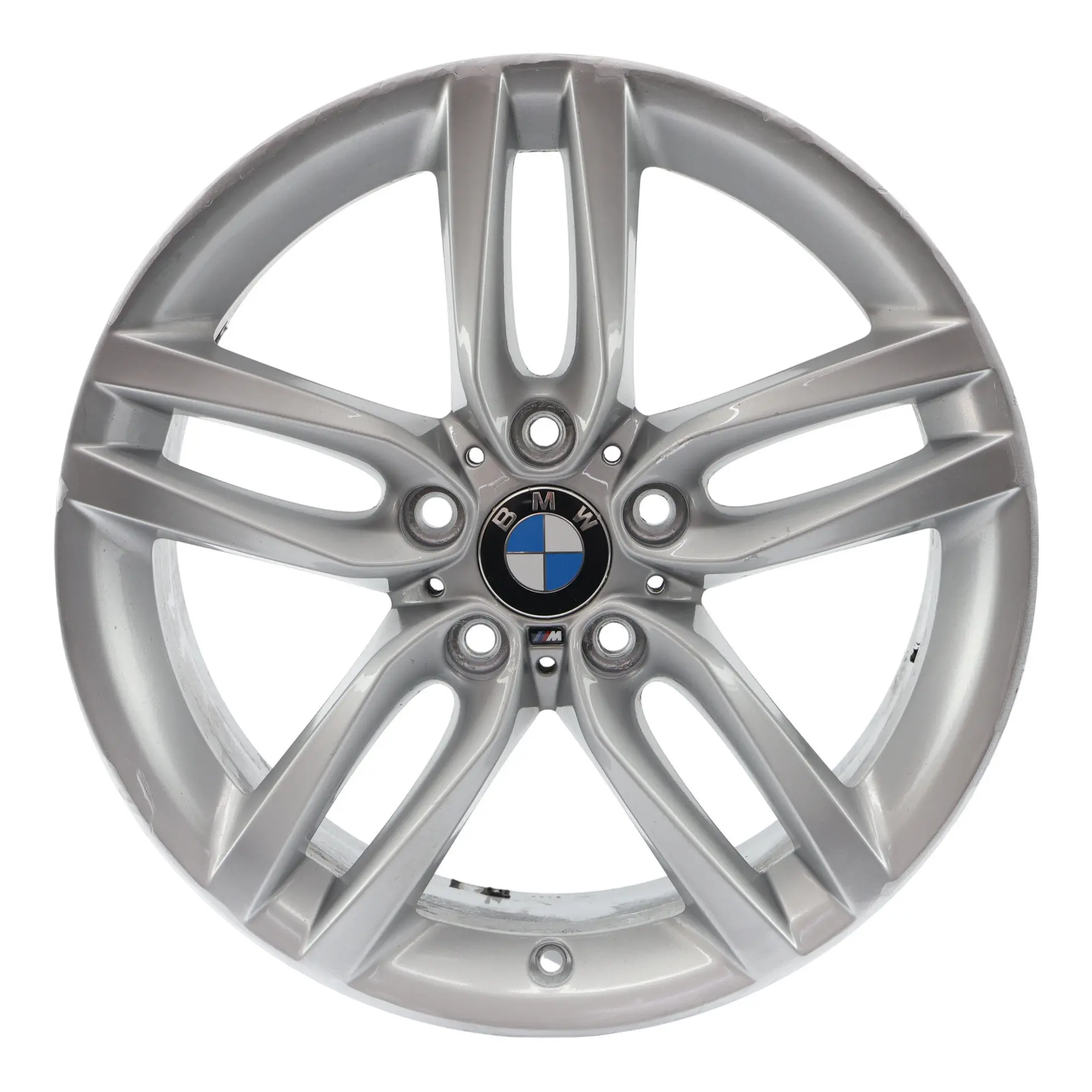 BMW F20 F21 Srebrna Felga Aluminiowa 18" 7,5J ET:45 M Double 461 7846784
