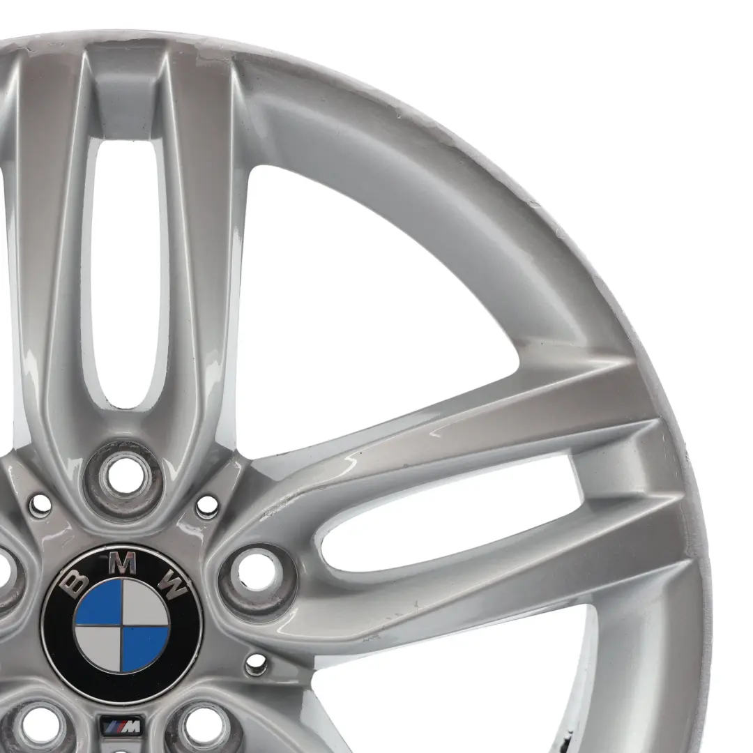 Cerchio in lega argento 18" 7,5J ET:45 M Doppie razze 461 per BMW F20 F21 con numero di parte 7846784 BMW F20 F21 Cerchio in lega argento 18" 7,5J ET:45 M Doppie razze 461 - SKU 7846784-2 - Numero di parte 7846784