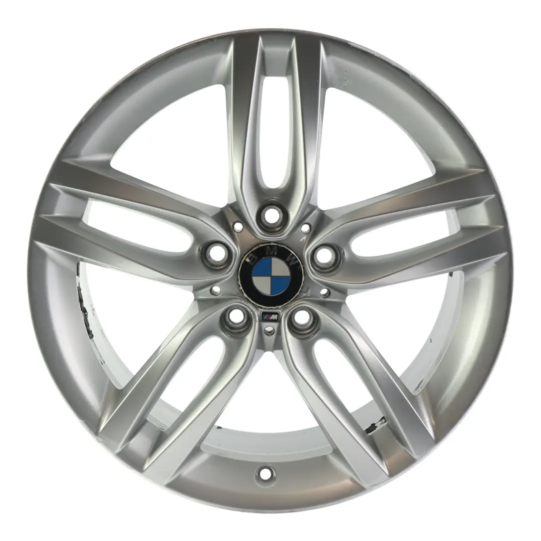 BMW F20 F21 Rear Silver Alloy Wheel Rim 18" 8J ET:52 M Double Spoke 461 - SKU 7846785-1 - Part number 7846785