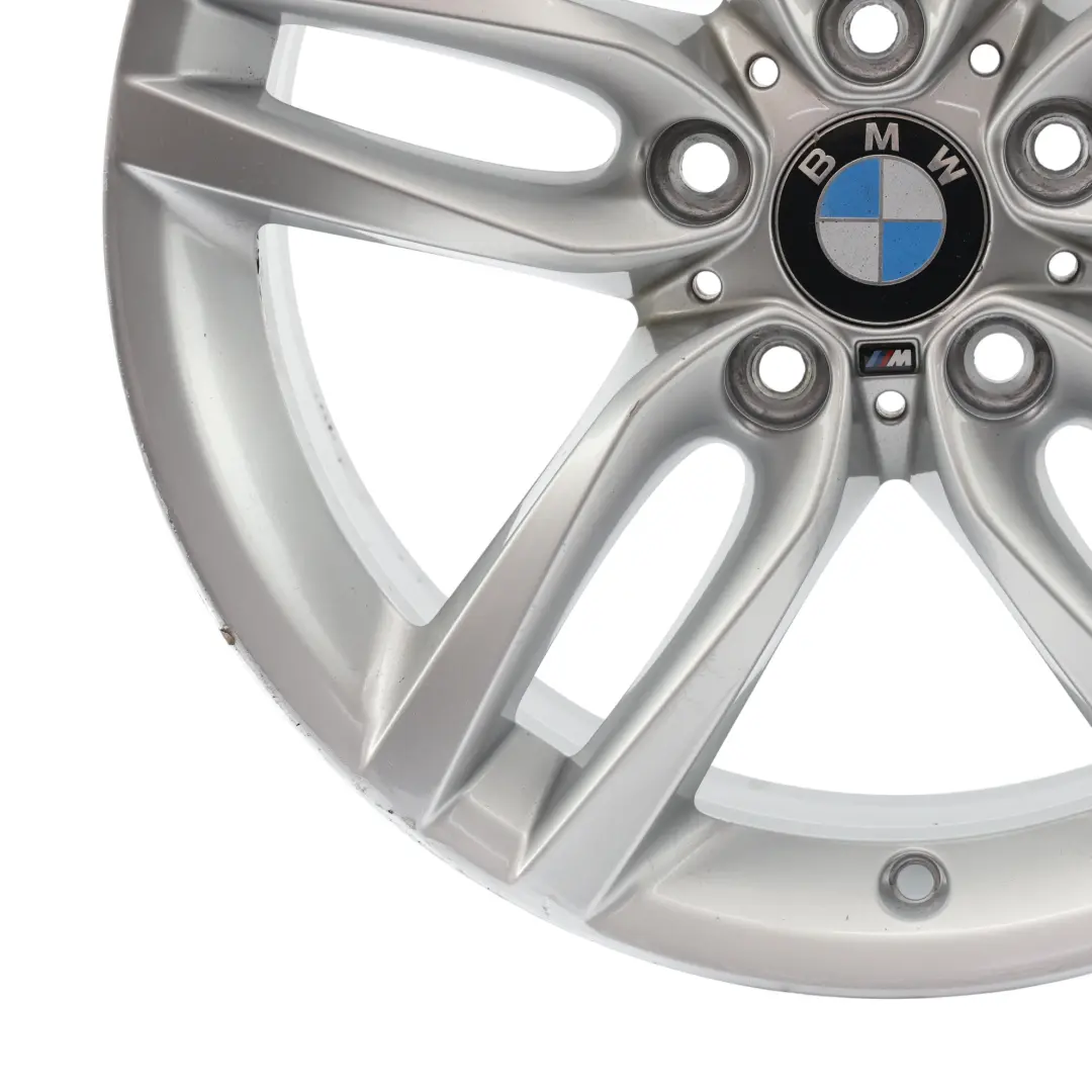 llanta trasera aleación plata 18 "ET:52 8J M doble radio 461 para BMW F20 F21 con número de pieza 7846785 BMW F20 F21 llanta trasera aleación plata 18 "ET:52 8J M doble radio 461 - SKU 7846785-2 - Número de pieza 7846785