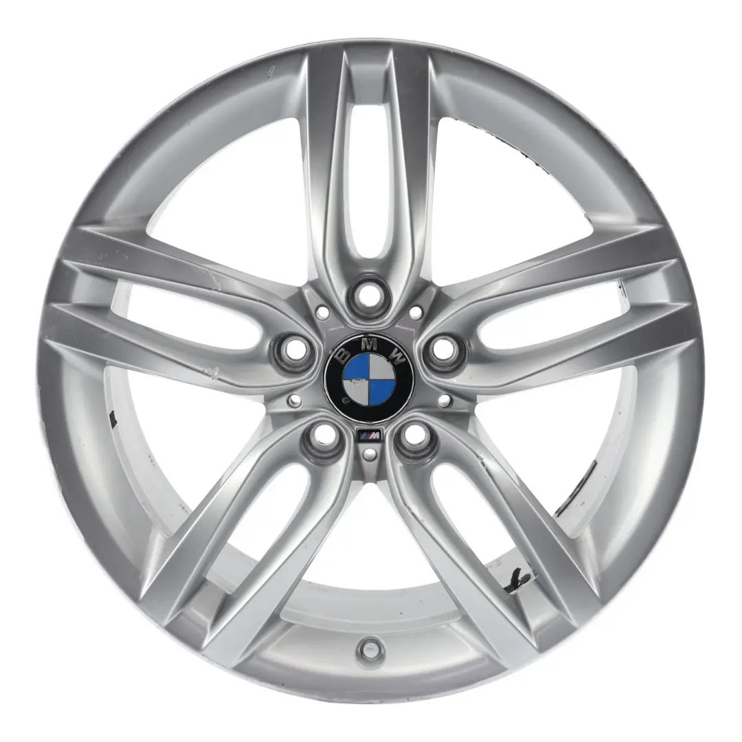 BMW F20 F21 Rear Silver Alloy Wheel Rim 18" ET:52 8J M Double Spoke 461 - SKU 7846785-3 - Part number 7846785