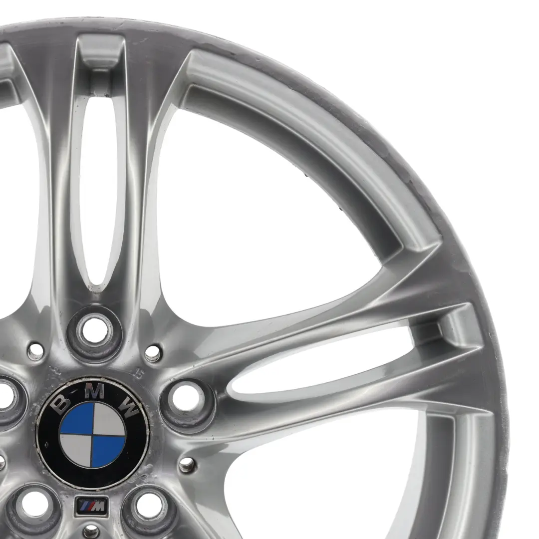 Rim Alloy 18" 9J ET:44 M Double Spoke 613 to BMW F10 F06 F12 Rear Wheel with Part number 7848573 BMW F10 F06 F12 Rear Wheel Rim Alloy 18" 9J ET:44 M Double Spoke 613 - SKU 7848573-1 - Part number 7848573