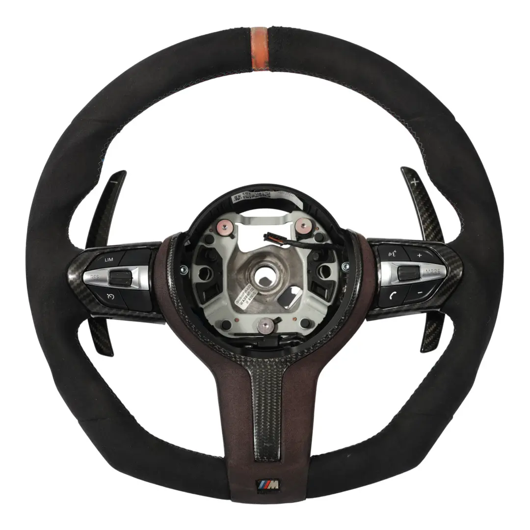 Lenkrad M Sport Alcantara Schaltwippen Carbon für BMW F20 F21 LCI F30 F31 F32 mit Teilenummer 7850403 BMW F20 F21 LCI F30 F31 F32 Lenkrad M Sport Alcantara Schaltwippen Carbon - SKU 7850403-10 - Teilenummer 7850403