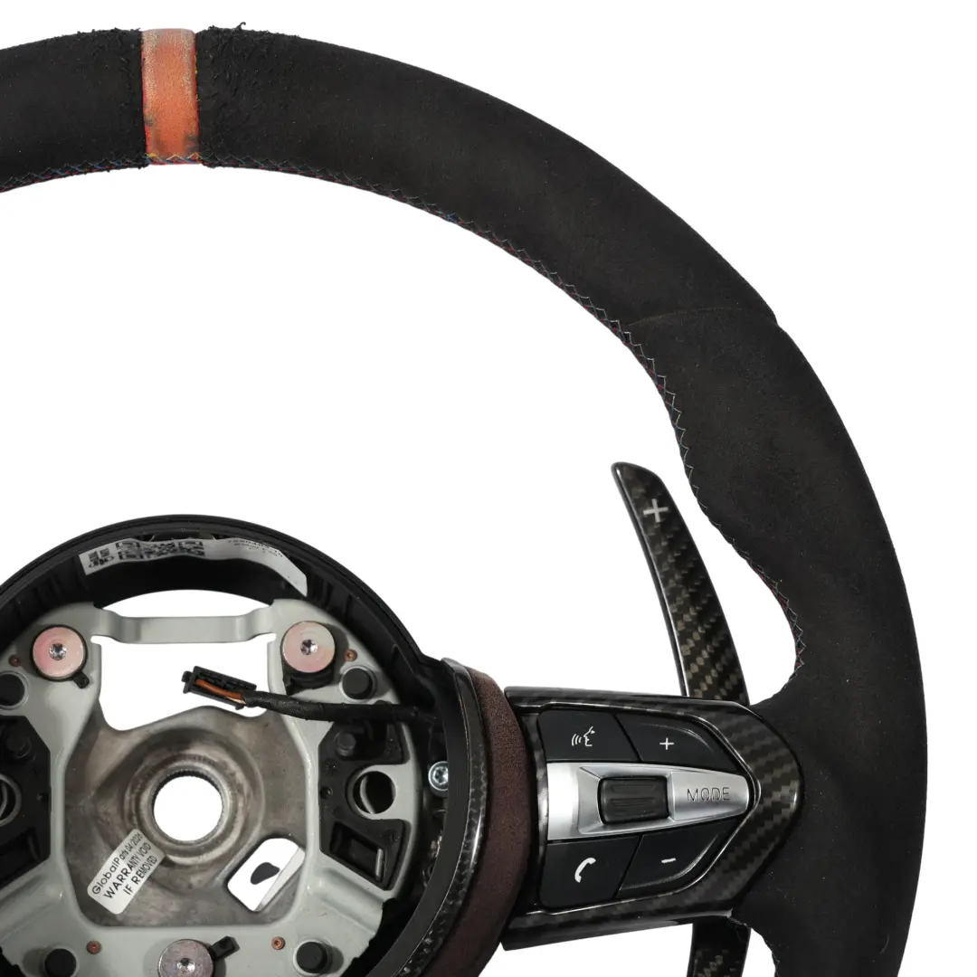Steering Wheel M Sport Alcantara Paddle Shift Carbon to BMW F20 F21 LCI F30 F31 F32 with Part number 7850403 BMW F20 F21 LCI F30 F31 F32 Steering Wheel M Sport Alcantara Paddle Shift Carbon - SKU 7850403-10 - Part number 7850403