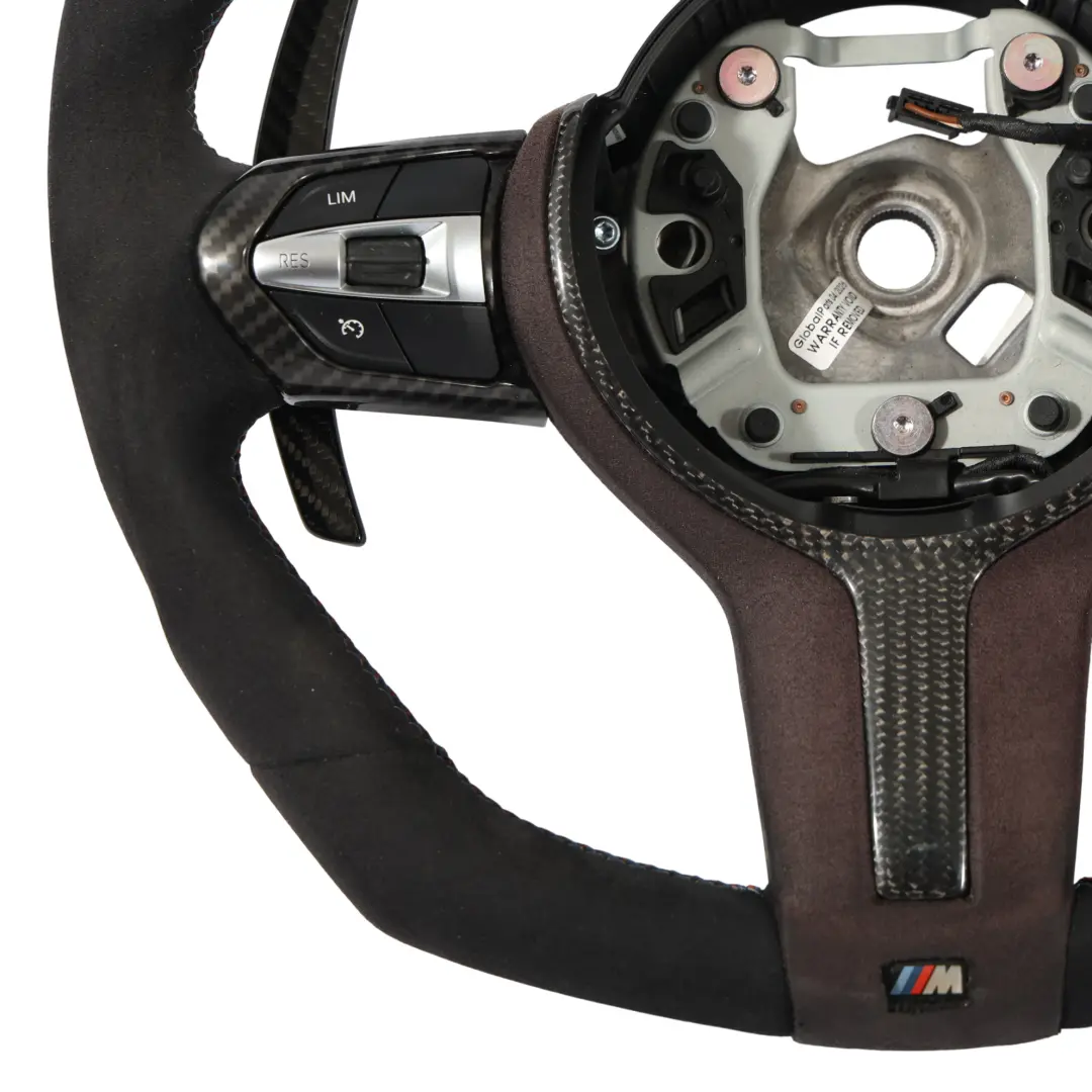 Volant M Sport Alcantara Palettes Changement Carbon pour BMW F20 F21 LCI F30 F31 F32 à propos du numéro de pièce 7850403 BMW F20 F21 LCI F30 F31 F32 Volant M Sport Alcantara Palettes Changement Carbon - SKU 7850403-10 - Numéro de pièce 7850403