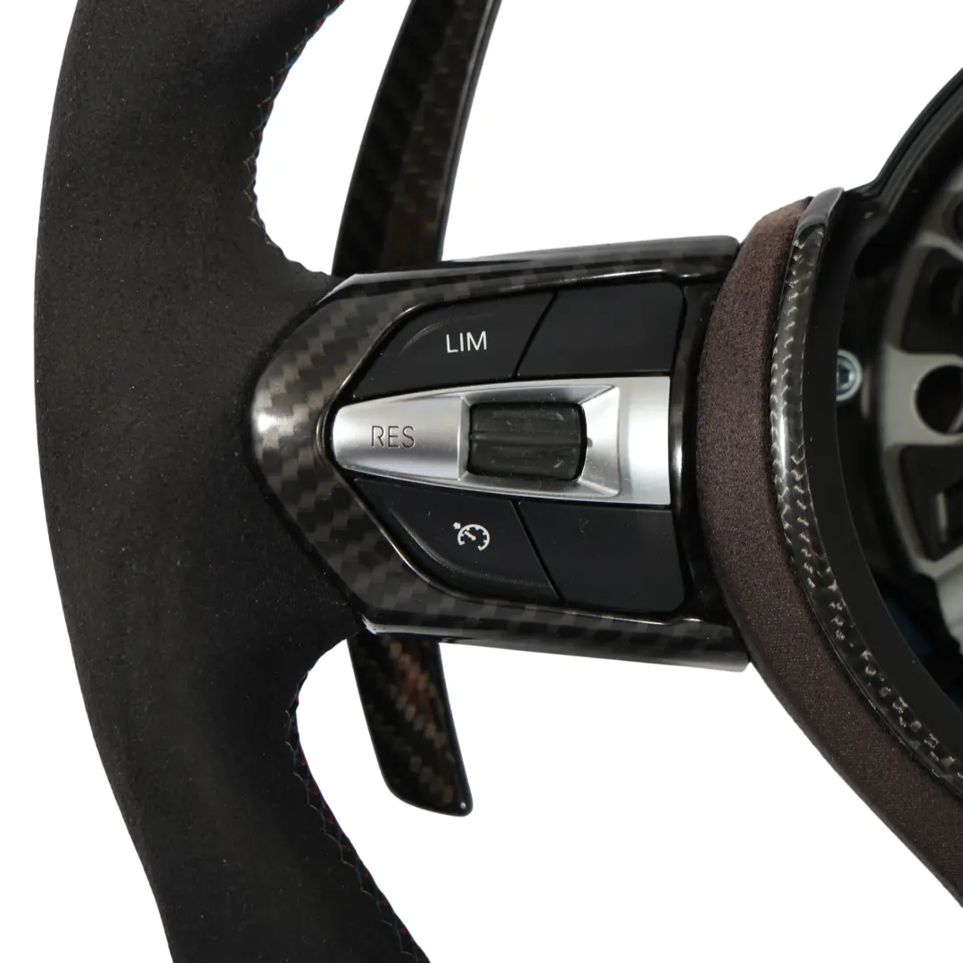 Alcantara Cambio al Volante Carbonio per BMW F20 F21 LCI F30 F31 F32 Volante M Sport con numero di parte 7850403 BMW F20 F21 LCI F30 F31 F32 Volante M Sport Alcantara Cambio al Volante Carbonio - SKU 7850403-10 - Numero di parte 7850403