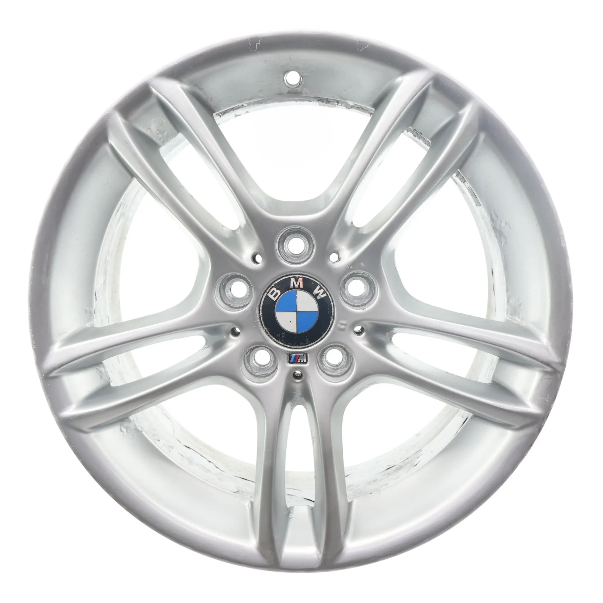 BMW E81 E87 Silver Front Alloy Wheel Rim 18" M Double Spoke 261 7,5J 7891050