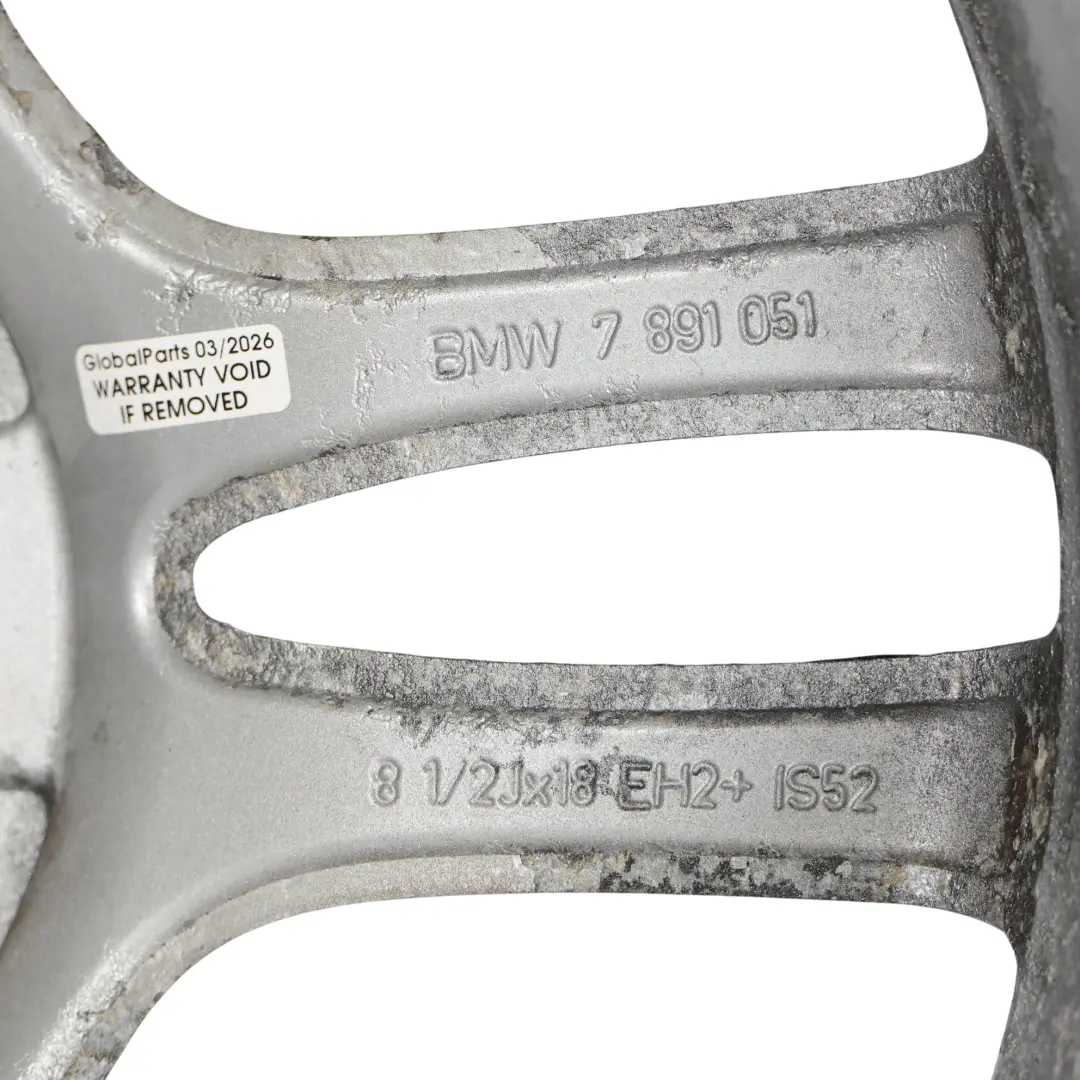 Alu Felge Alufelge Hinten 18" M Doppelspeiche 261 8,5J für BMW E81 E87 mit Teilenummer 7891051 BMW E81 E87 Alu Felge Alufelge Hinten 18" M Doppelspeiche 261 8,5J - SKU 7891051-1 - Teilenummer 7891051
