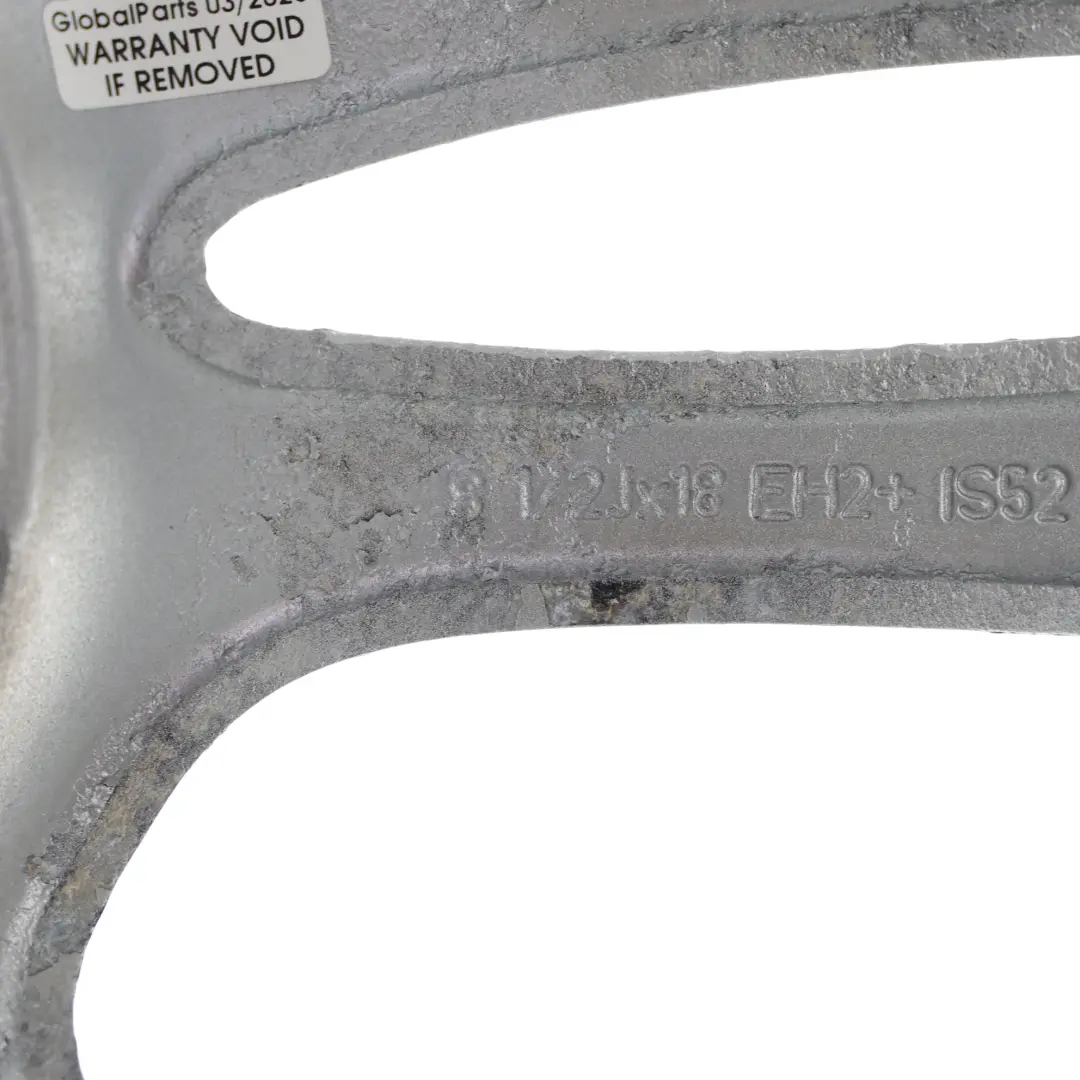 Alu Felge Alufelge Hinten 18" M Doppelspeiche 261 8,5J für BMW E81 E82 E87 mit Teilenummer 7891051 BMW E81 E82 E87 Alu Felge Alufelge Hinten 18" M Doppelspeiche 261 8,5J - SKU 7891051-2 - Teilenummer 7891051