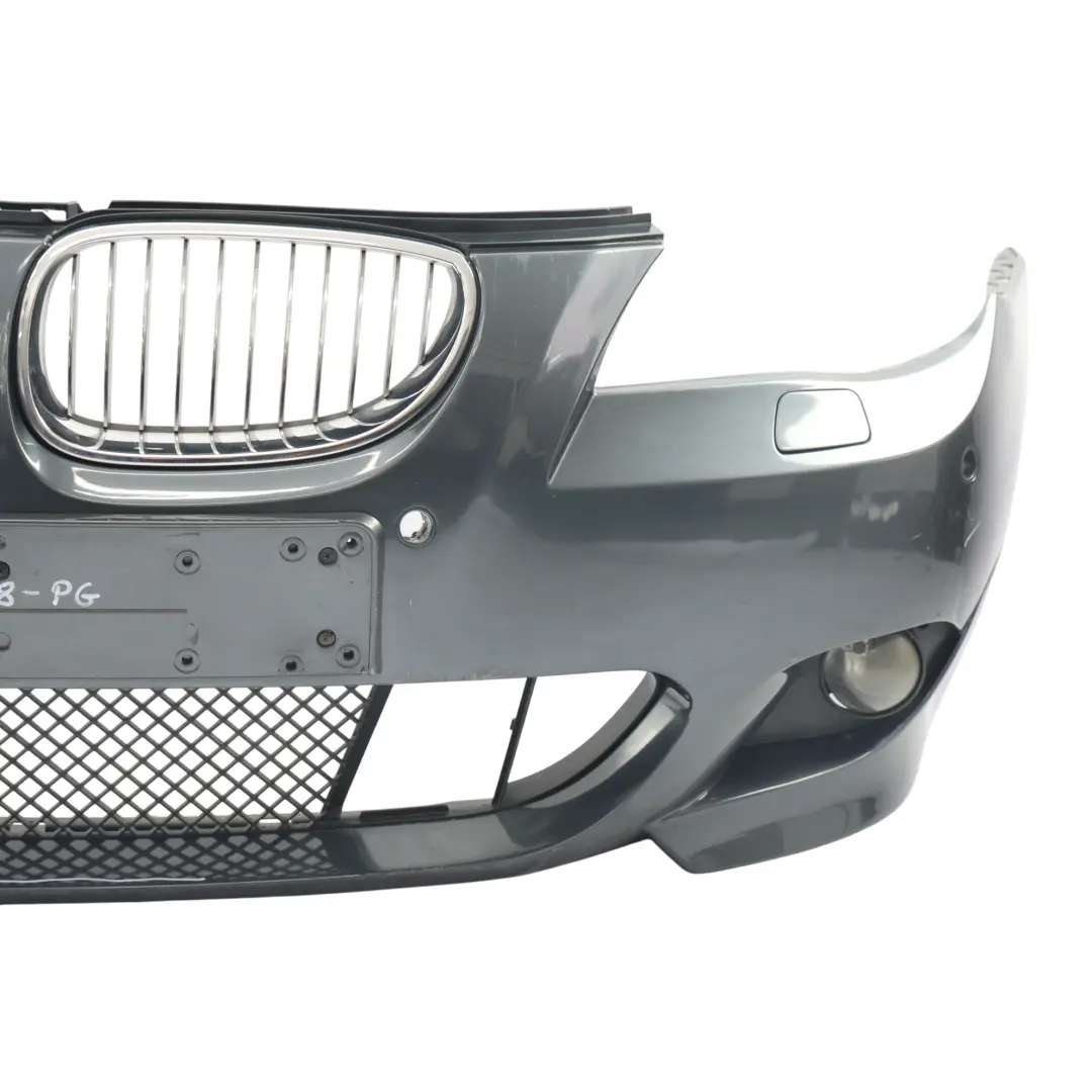 BMW E60 M Sport Front Bumper Platingrau Metallic - A68 - SKU 7897208-PG - Part number 7897208