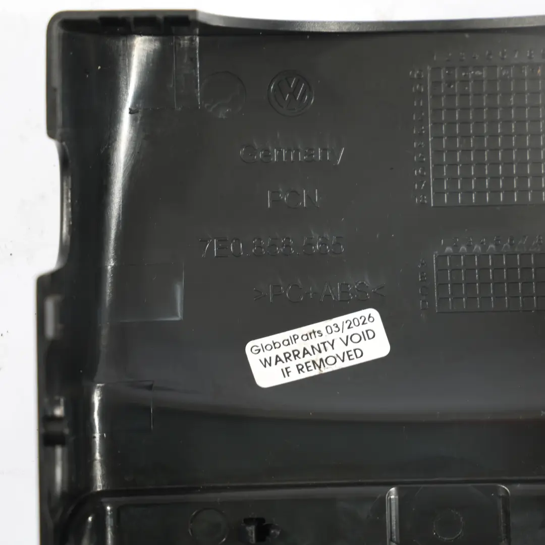 Volkswagen Transporter T5 Lenksäule Abdeckung Obere Verkleidung - SKU 7E0858565 - Teilenummer 7E0858565