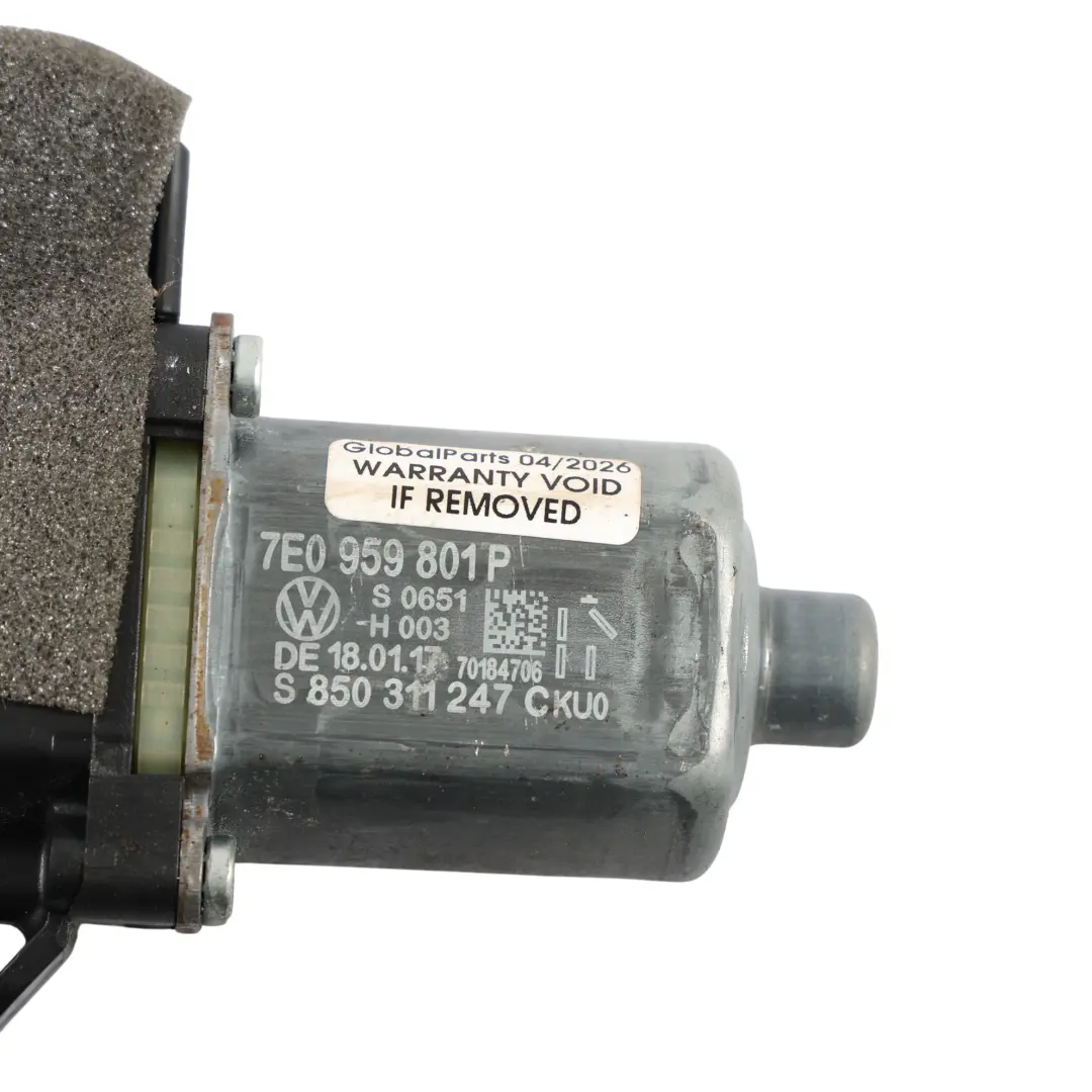 VW Transporter T6 Window Lifter Motor Regulator Front Left N/S 7E0959802P - SKU RHD-7E0959802Q - Part number 7E0959802Q