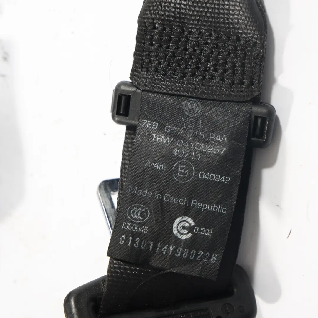 Volkswagen Transporter T5 Cinturón Seguridad Trasero Izquierdo RAA - SKU 7E9857815 - Número de pieza 7E9857815
