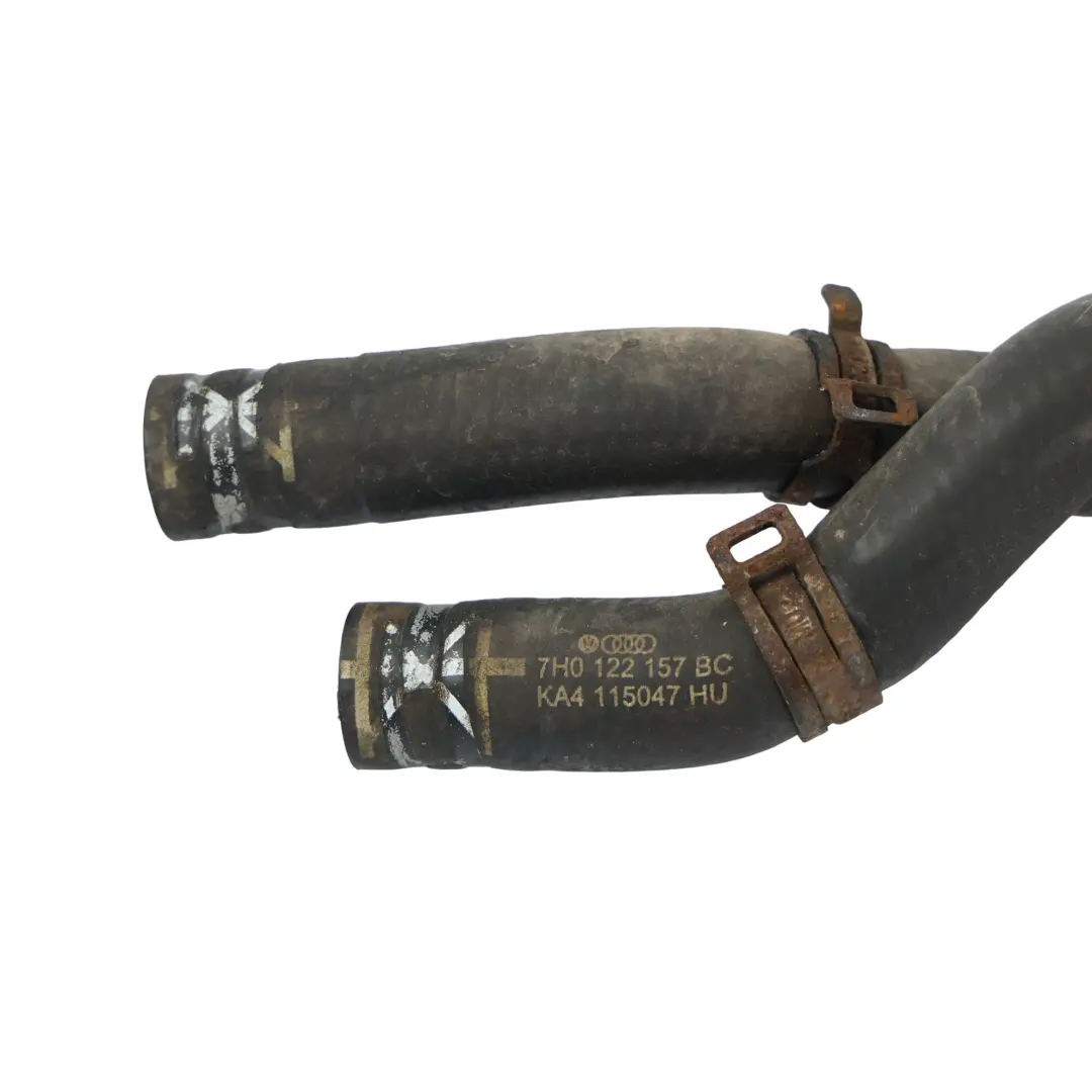 VW Volkswagen Transporter T5 Heat Exchanger Coolant Hose Pipe Line - SKU 7H0122157BC - Part number 7H0122157BC
