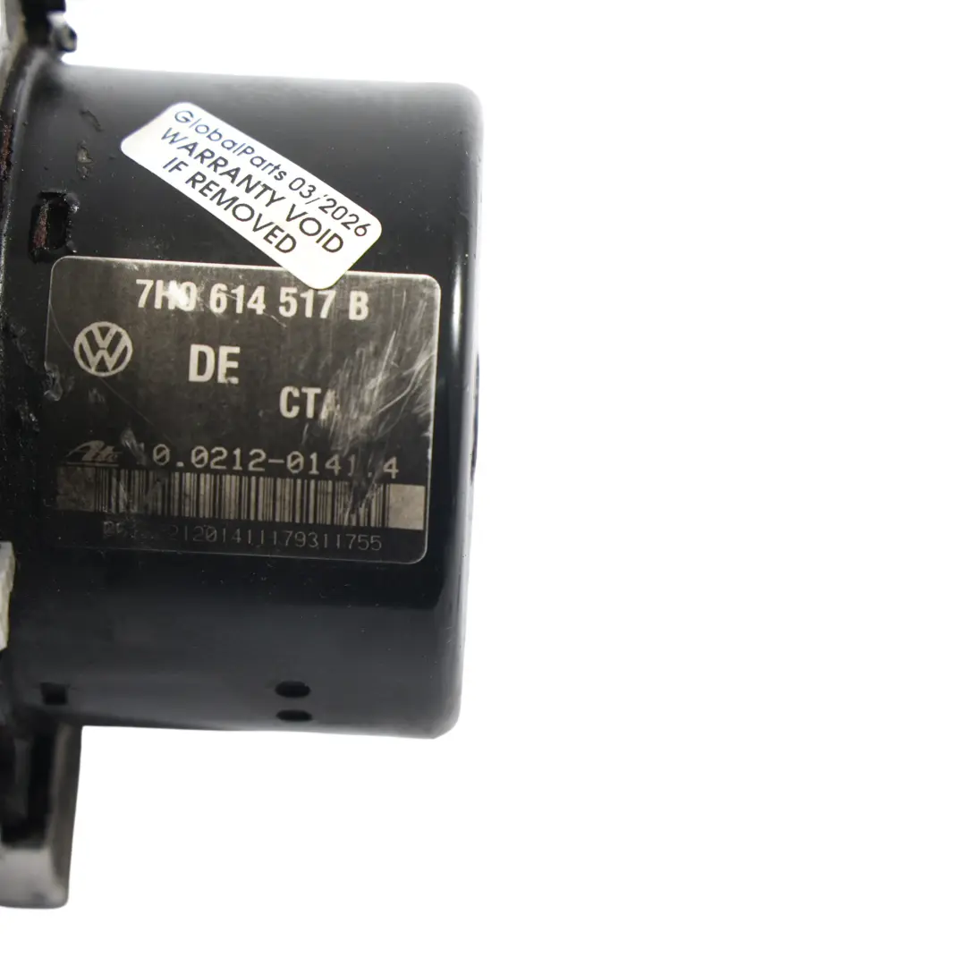 Volkswagen Transporter T5 ABS Pumpe Steuermodul ECU 2.5 - SKU 7H0614517B - Teilenummer 7H0614517B