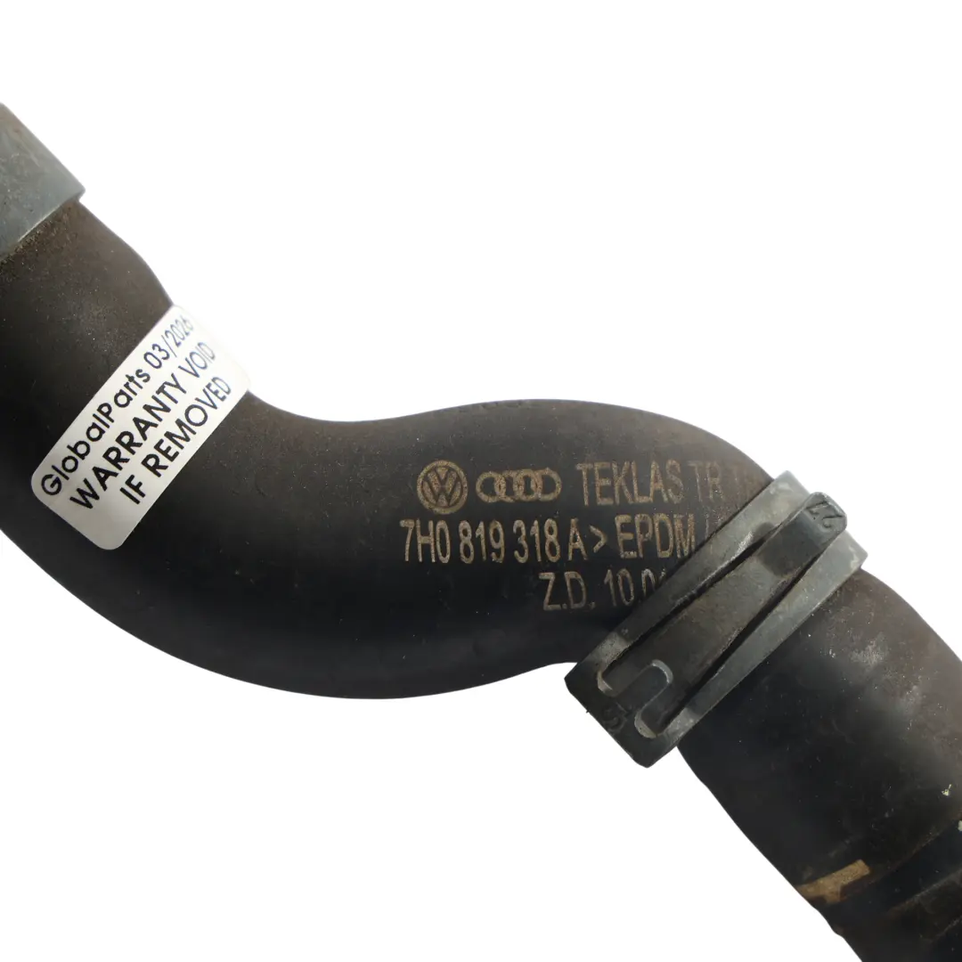 Volkswagen Transporter T5 Webasto Heater Water Coolant Hose - SKU 7H0819318A - Part number 7H0819318A