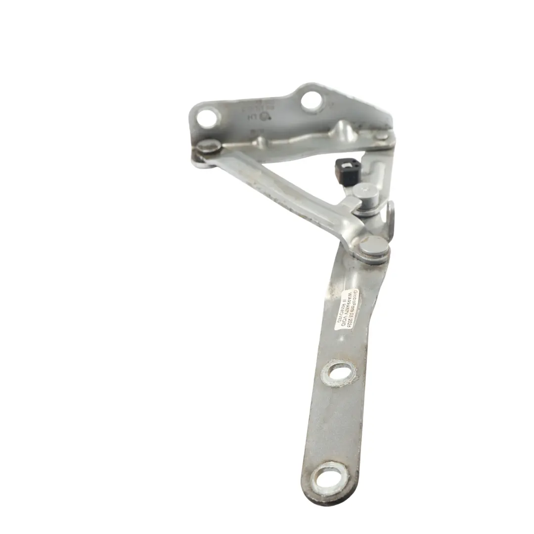 Volkswagen Transporter T5 Bisagra Capó Motor Izquierda Plata Reflex Metallic A7W - SKU 7H0823301D-RES - Número de pieza 7H0823301D