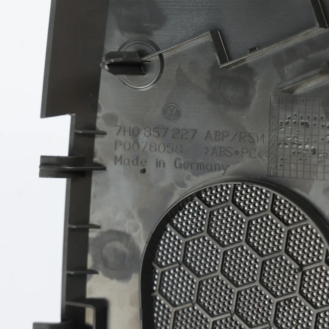 VW Volkswagen Transporter T5 Front Dashboard Speaker Cover Left N/S - SKU 7H0857227 - Part number 7H0857227
