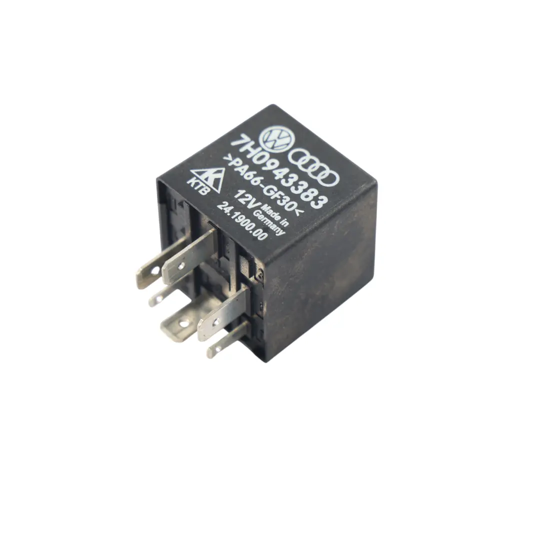 Volkswagen Transporter T5 Relais Noir Boîtier Contrôle 5 Pin 12V 472 - SKU 7H0943383 - Numéro de pièce 7H0943383
