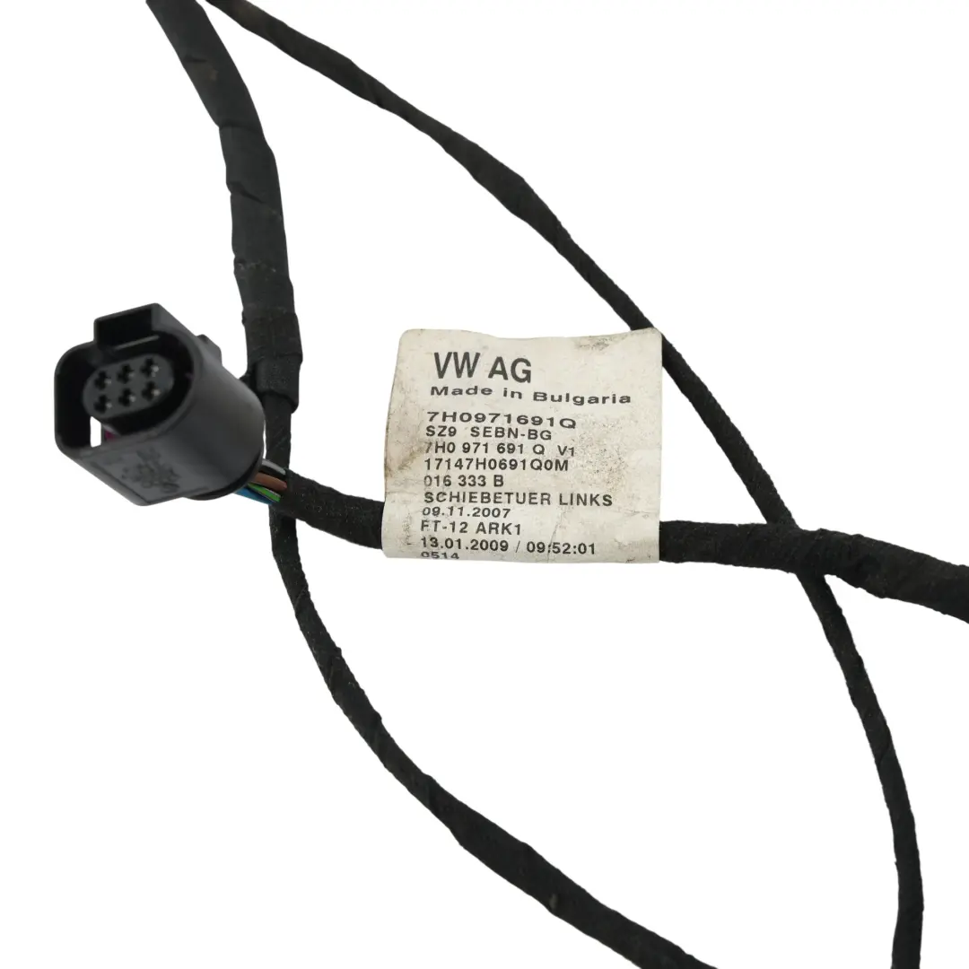 Arnés Cableado Puerta Lateral Deslizante para Volkswagen Transporter T5 con número de pieza 7H0971691Q Volkswagen Transporter T5 Arnés Cableado Puerta Lateral Deslizante - SKU 7H0971691Q - Número de pieza 7H0971691Q