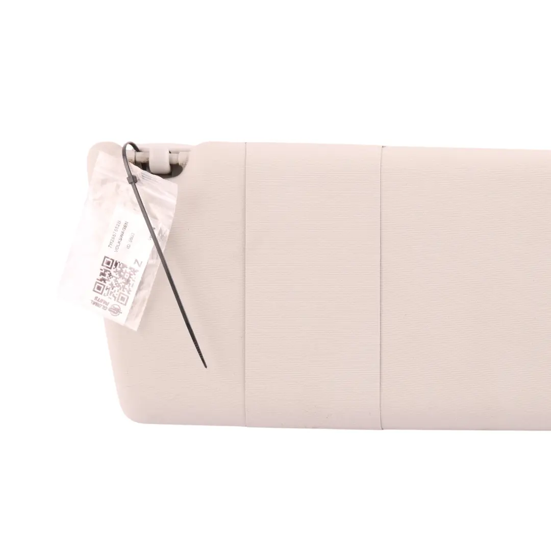 Sun Visor Cover Panel Front Right O/S Pearl Grey to VW Transporter T5 with Part number 7H2857552B VW Transporter T5 Sun Visor Cover Panel Front Right O/S Pearl Grey - SKU 7H2857552B - Part number 7H2857552B