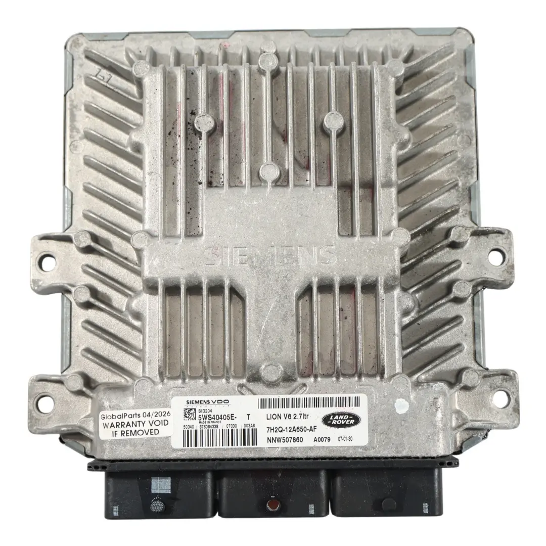 Land Rover Discovery 3 L319 ECU Moteur 2.7 TDV6 190HP Manuel - SKU 7H2Q-12A650-AF - Numéro de pièce 7H2Q-12A650-AF
