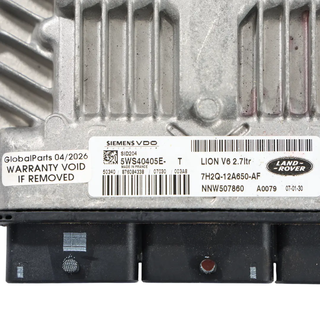 ECU Motore 2.7 TDV6 190HP Manuale per Land Rover Discovery 3 L319 con numero di parte 7H2Q-12A650-AF Land Rover Discovery 3 L319 ECU Motore 2.7 TDV6 190HP Manuale - SKU 7H2Q-12A650-AF - Numero di parte 7H2Q-12A650-AF