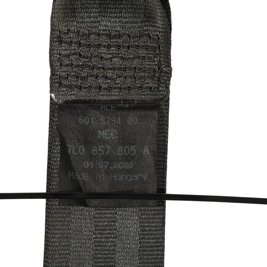 Volkswagen Touareg 7L Seat Belt Safety Belt Three Point Rear Left N/S - SKU 7L0857805A - Part number 7L0857805A