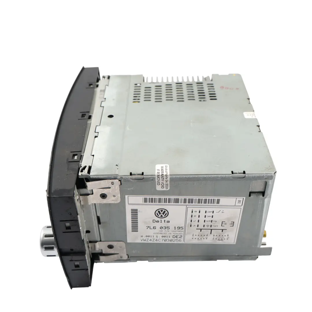 Volkswagen Touareg 7L Radio Navigatore Sat Nav Unità Centrale - SKU 7L6035195 - Numero di parte 7L6035195