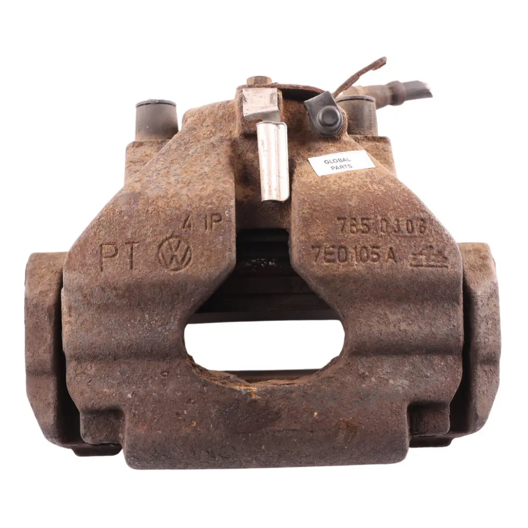 Carcasa Pinza Freno Delantera Izquierda para Volkswagen Transporter T5 con número de pieza 7L6615123F Volkswagen Transporter T5 Carcasa Pinza Freno Delantera Izquierda - SKU 7L6615123F-1 - Número de pieza 7L6615123F