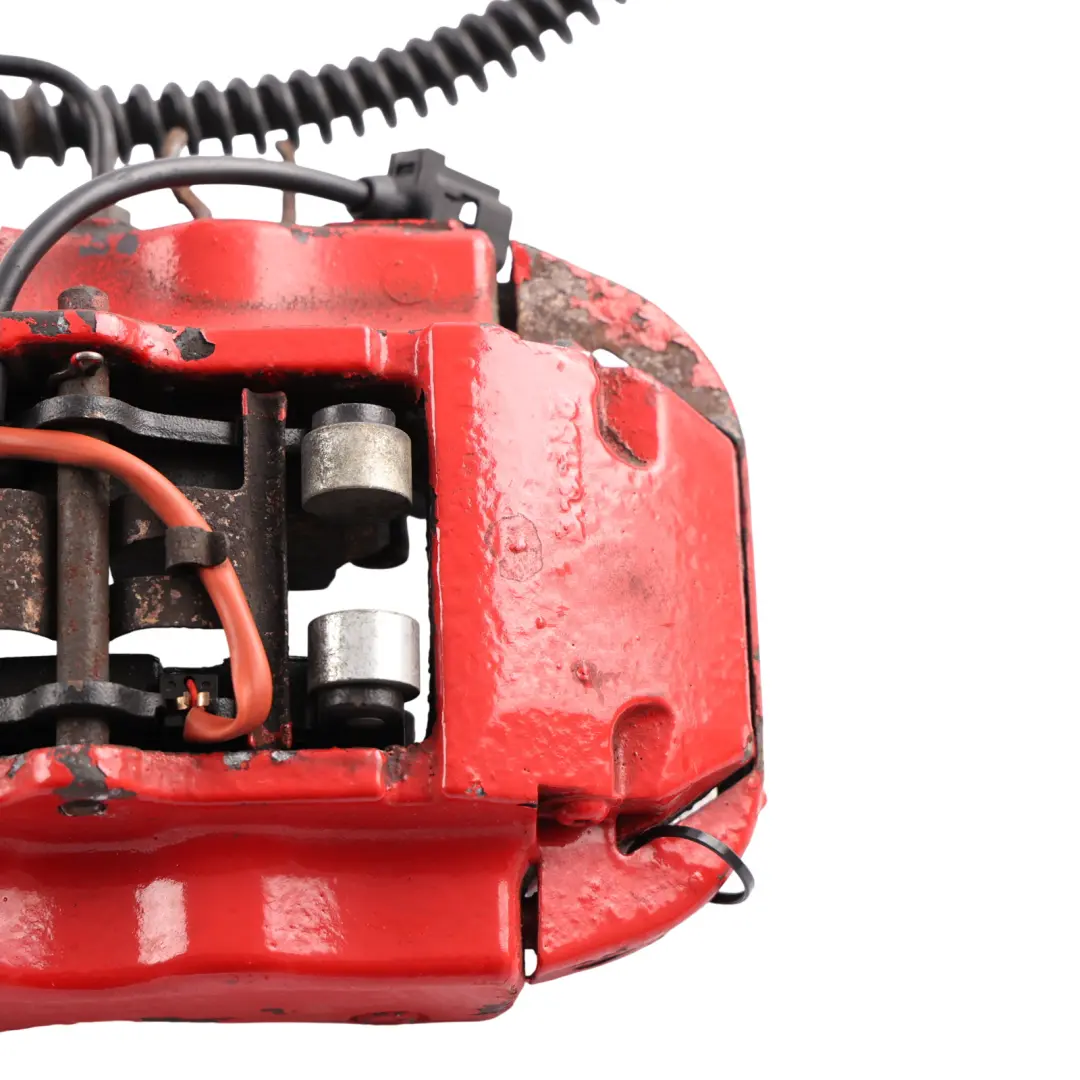 Audi Q7 4L Brake Caliper Housing Brembo Red Rear Right O/S 350x34mm - SKU 7L6615424L-2 - Part number 7L6615424L