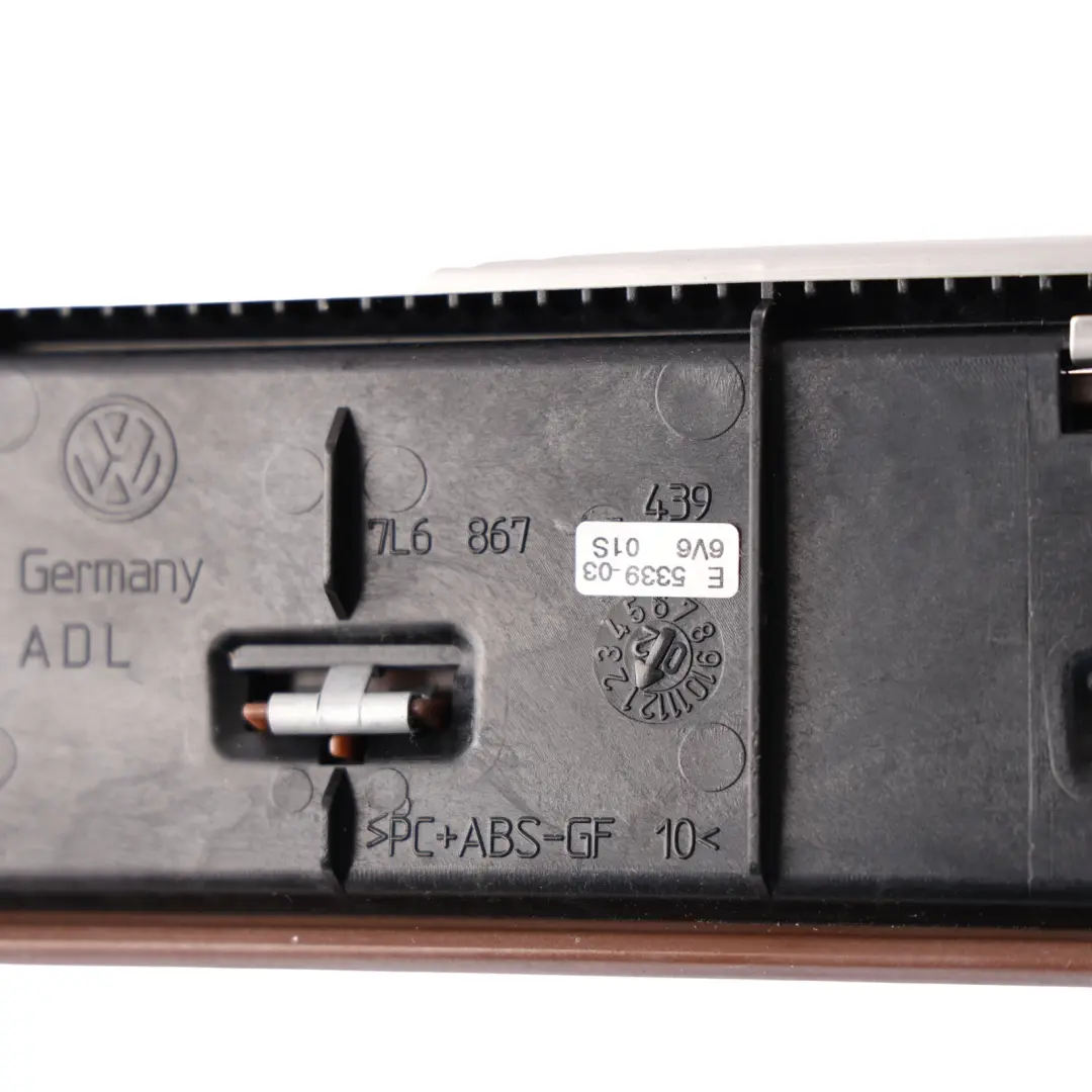 Volkswagen Touareg 7L Front Door Handle Trim Aluminium Wood Left N/S - SKU 7L6867439 - Part number 7L6867439