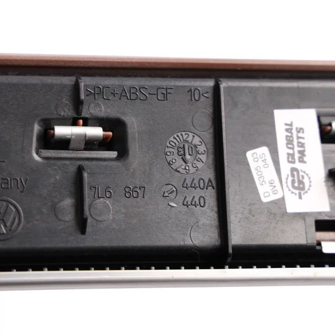 7L Front Door Handle Trim Aluminium Wood Right O/S to Volkswagen Touareg with Part number 7L6867440 Volkswagen Touareg 7L Front Door Handle Trim Aluminium Wood Right O/S - SKU 7L6867440 - Part number 7L6867440