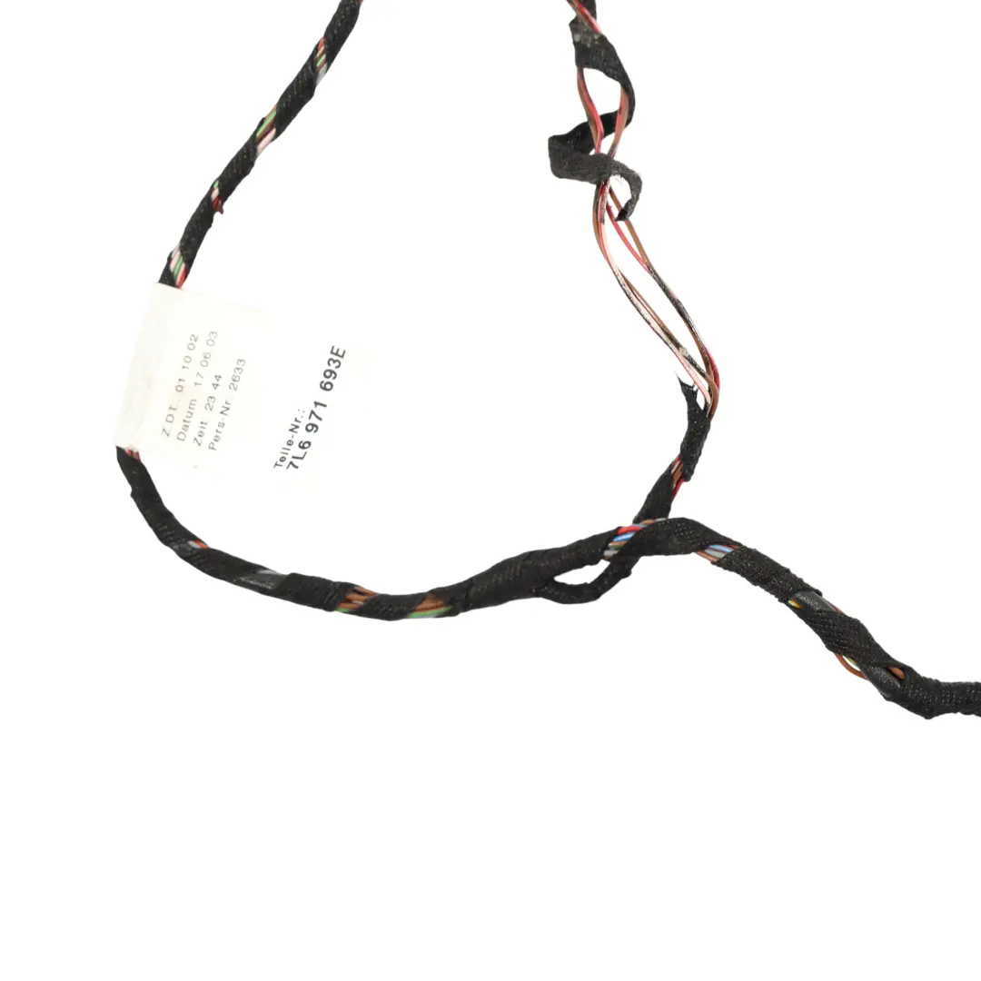 7L Cableado Puerta Trasera Izquierda Derecha para Volkswagen Touareg con número de pieza 7L6971693E Volkswagen Touareg 7L Cableado Puerta Trasera Izquierda Derecha - SKU 7L6971693E - Número de pieza 7L6971693E