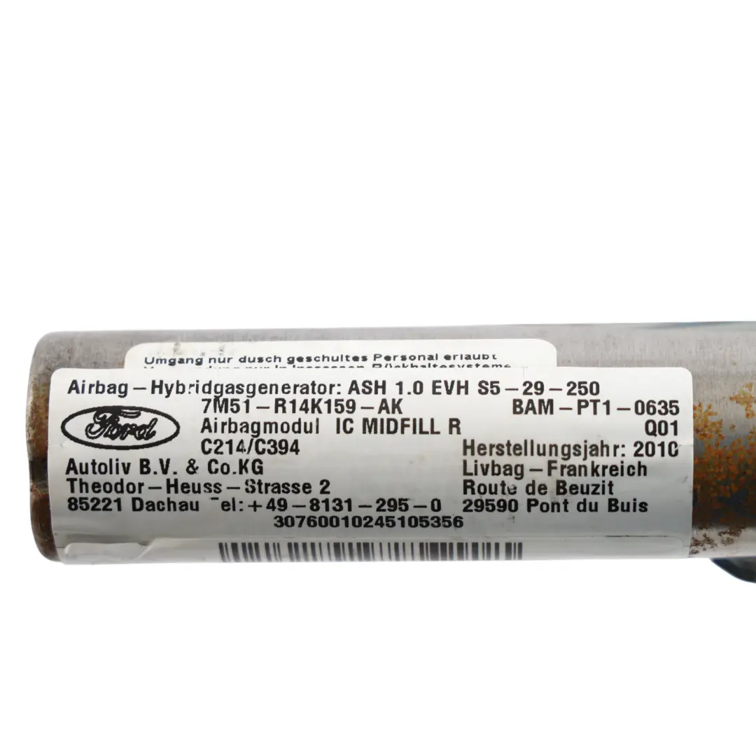 Ford Kuga Mk1 C394 Roof Curtain Air Module Right O/S Side - SKU 7M51-R14K159-AK - Part number 7M51-R14K159-AK