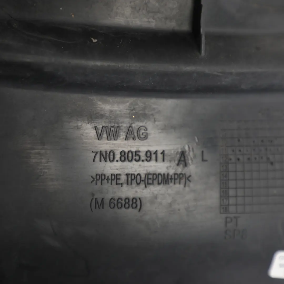 VW Volkswagen Sharan 7N Wheel Arch Liner Cover Front Left N/S - SKU 7N0805911A - Part number 7N0805911A