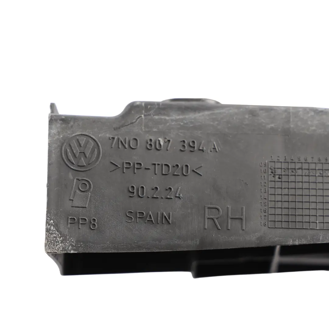 VW Volkswagen Sharan 7N Rear Bumper Guide Bracket Support Right O/S - SKU 7N0807394A - Part number 7N0807394A